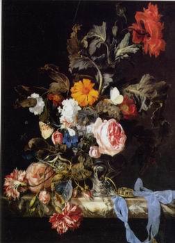 unknow artist Floral, beautiful classical still life of flowers.045